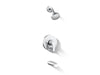 Kohler K-T49980-4G Pitch Rite-Temp bath and shower trim kit with push-button diverter, 1.75 gpm