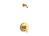 Kohler K-T49989-4L Pitch Rite-Temp shower trim kit with push-button diverter, less showerhead