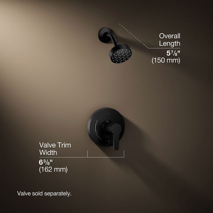 3/4 view of product with dimensions