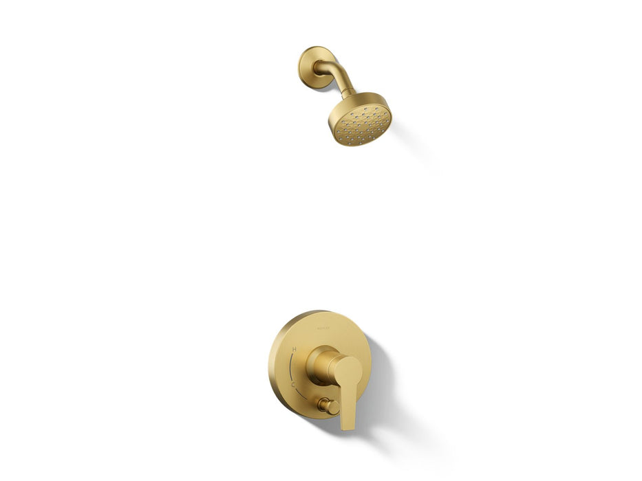 KOHLER K-T49990-4G Pitch Rite-Temp shower trim kit with push-button diverter, 1.75 gpm