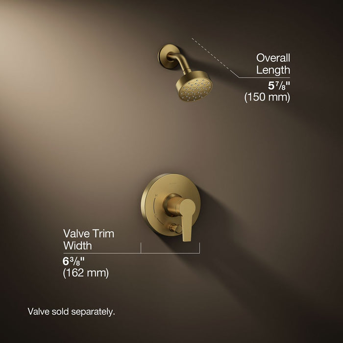 3/4 view of product with dimensions