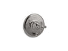 Kohler K-T72768-3 Artifacts Rite-Temp valve trim with push-button diverter and cross handle