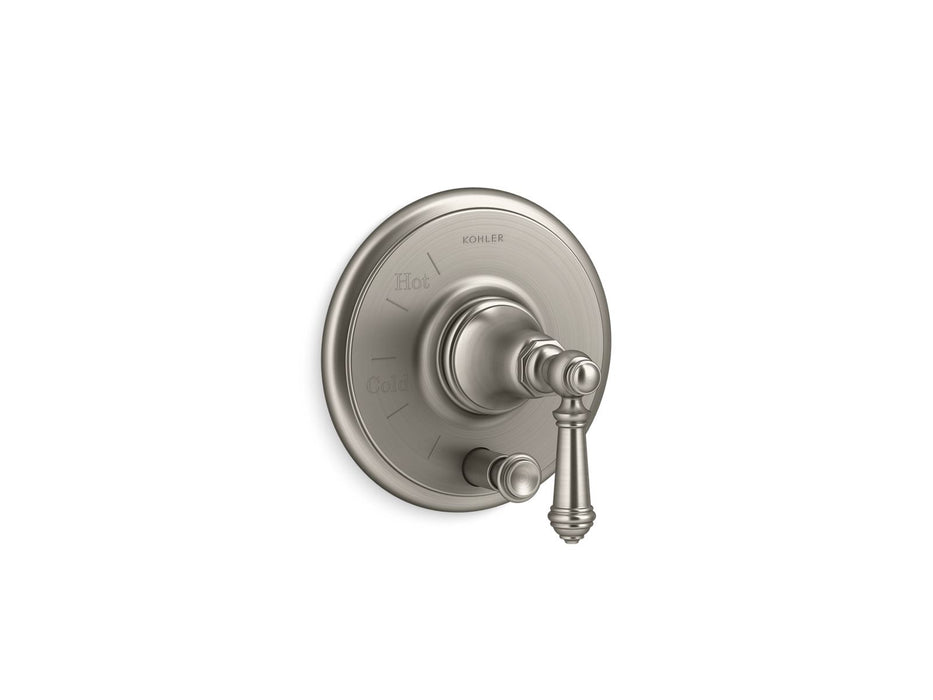 Kohler K-T72768-4 Artifacts Rite-Temp valve trim with push-button diverter and lever handle