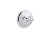 Kohler K-T72769-3 Artifacts MasterShower temperature control valve trim with cross handle