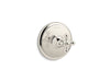 Kohler K-T72769-3 Artifacts MasterShower temperature control valve trim with cross handle