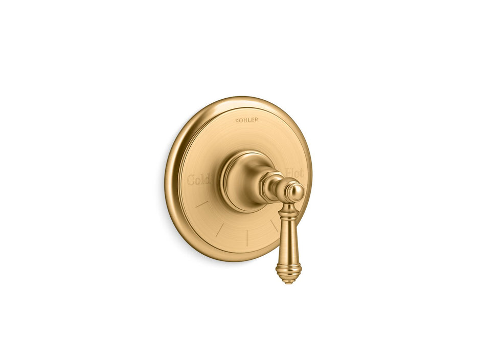 Kohler K-T72769-4 Artifacts MasterShower temperature control valve trim with lever handle