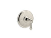 Kohler K-T72769-4 Artifacts MasterShower temperature control valve trim with lever handle