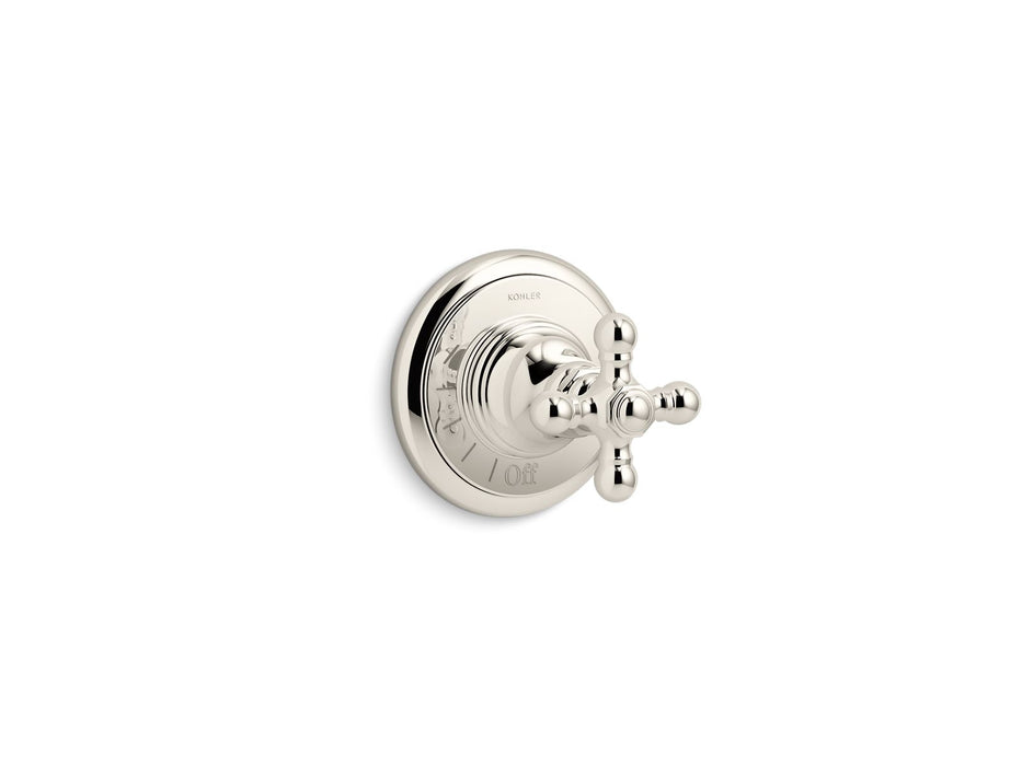 Kohler K-T72771-3 Artifacts MasterShower volume control valve trim with cross handle