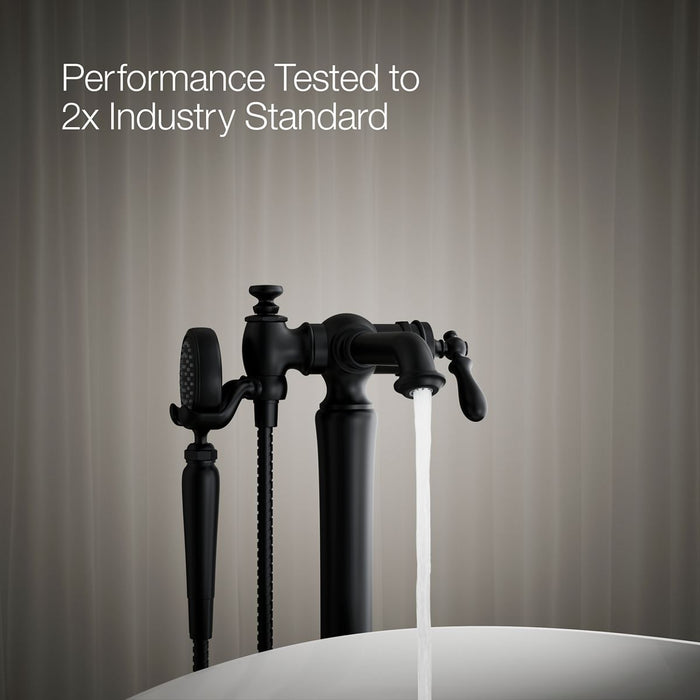 KOHLER K-T72790-9M Artifacts Floor-mount bath filler trim with handshower