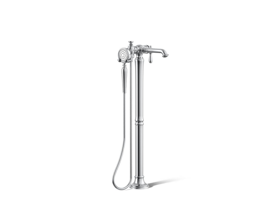 KOHLER K-T72790-9M Artifacts Floor-mount bath filler trim with handshower