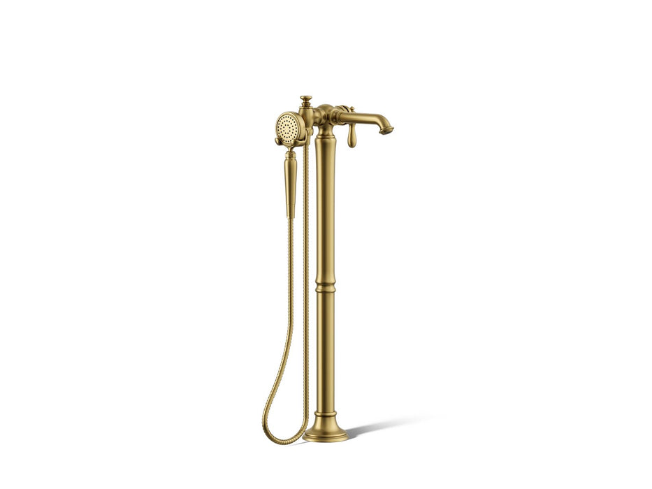 KOHLER K-T72790-9M Artifacts Floor-mount bath filler trim with handshower