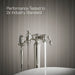 Kohler K-T72790-9M Artifacts Floor-mount bath filler trim with handshower