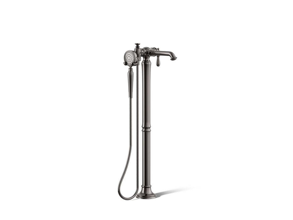 KOHLER K-T72790-9M Artifacts Floor-mount bath filler trim with handshower