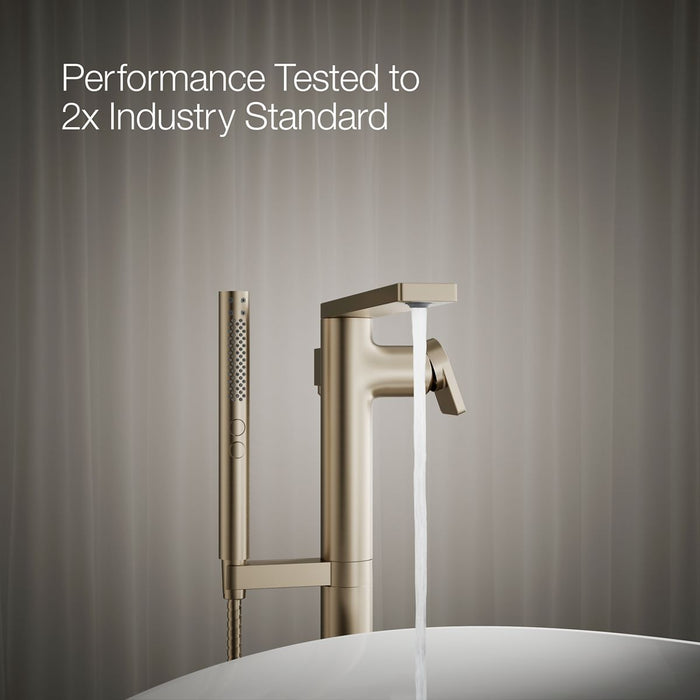 KOHLER K-T73087-4 Composed Floor-mount bath filler trim with handshower
