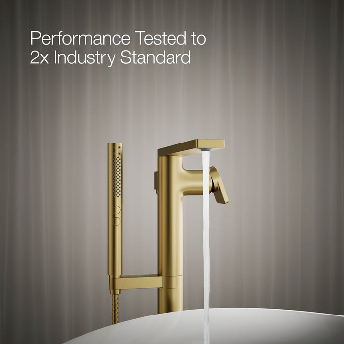 KOHLER K-T73087-4 Composed Floor-mount bath filler trim with handshower