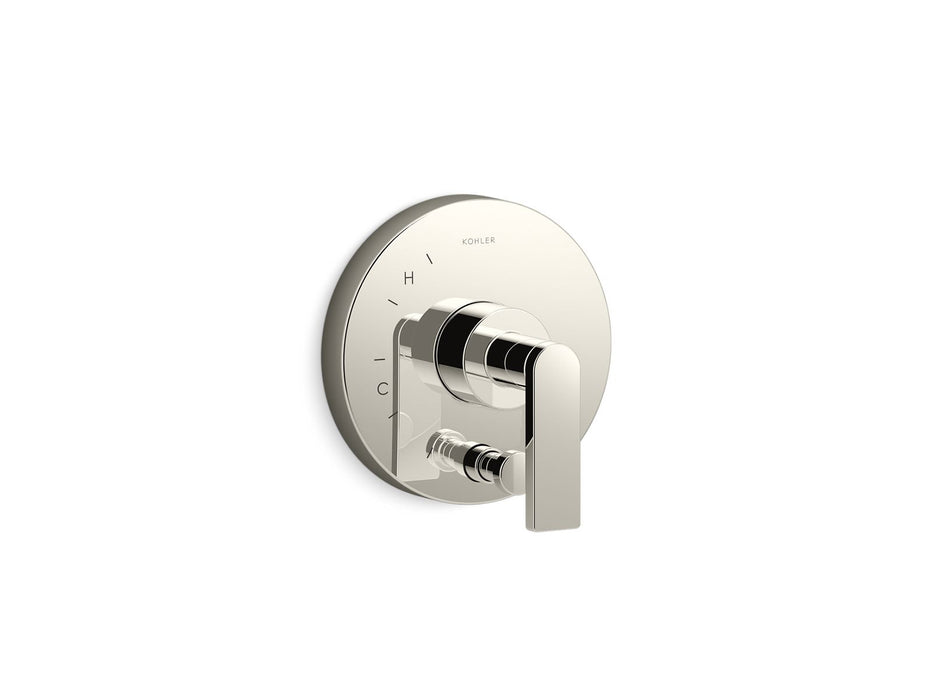 Kohler K-T73117-4 Composed Rite-Temp valve trim with push-button diverter and lever handle