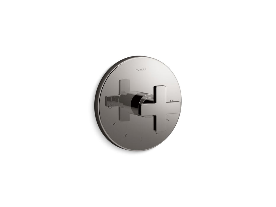Kohler K-T73133-3 Composed MasterShower temperature control valve trim with cross handle