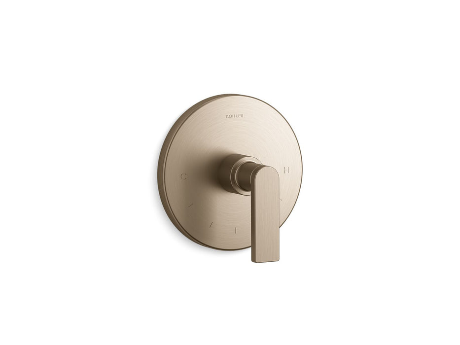 KOHLER K-T73133-4 Composed MasterShower temperature control valve trim with lever handle