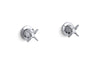 KOHLER K-T7744-3 Triton Wall-mount valve trim with cross handles, requires valve, polished chrome