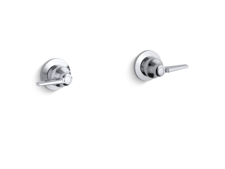 Kohler K-T7744-4 Triton Wall-mount valve trim with lever handles, requires valve