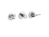 Kohler K-T7751-4 Triton Wall-mount valve trim with push button diverter and lever handles, requires valve