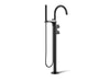 Kohler K-T77984-4 Components Floor-mount bath filler trim with lever handles and handshower