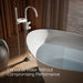 Kohler K-T77984-4 Components Floor-mount bath filler trim with lever handles and handshower