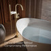 Kohler K-T77984-9 Components Floor-mount bath filler trim with industrial handles and handshower