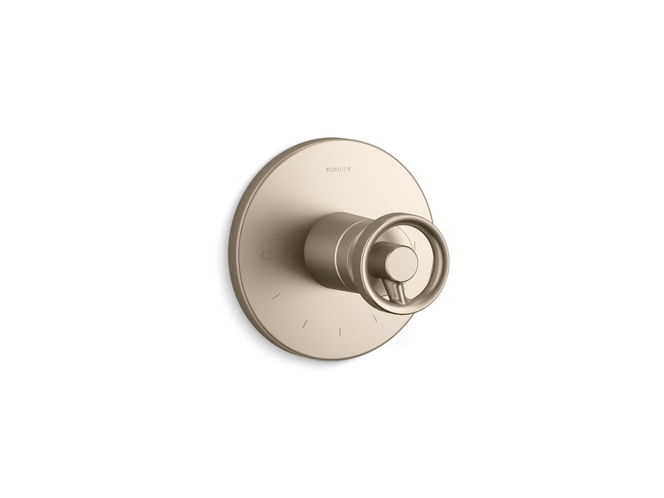 Kohler K-T78027-9 Components MasterShower temperature control valve trim with Industrial handle