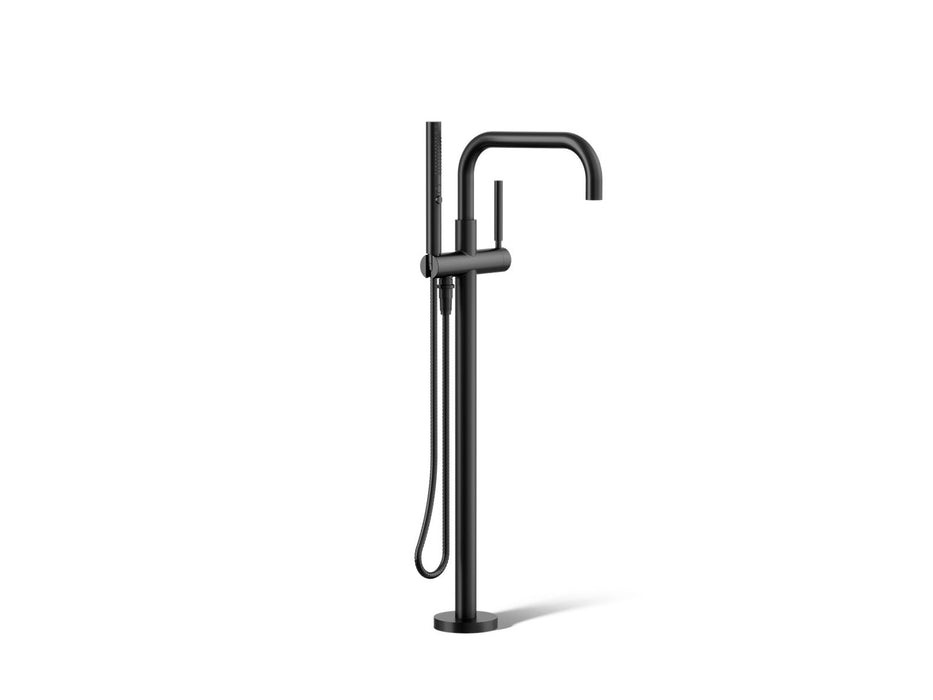 Kohler K-T97328-4 Purist Floor-mount bath filler trim with handshower