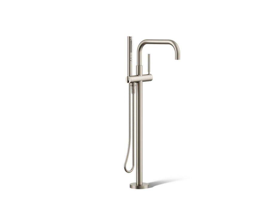 KOHLER K-T97328-4 Purist Floor-mount bath filler trim with handshower