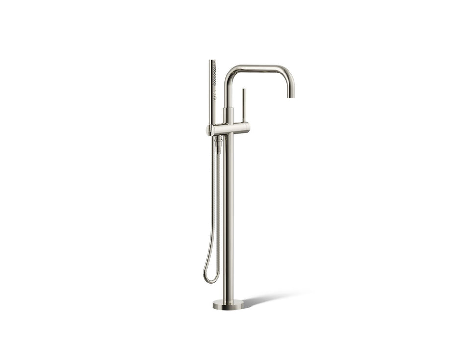 KOHLER K-T97328-4 Purist Floor-mount bath filler trim with handshower