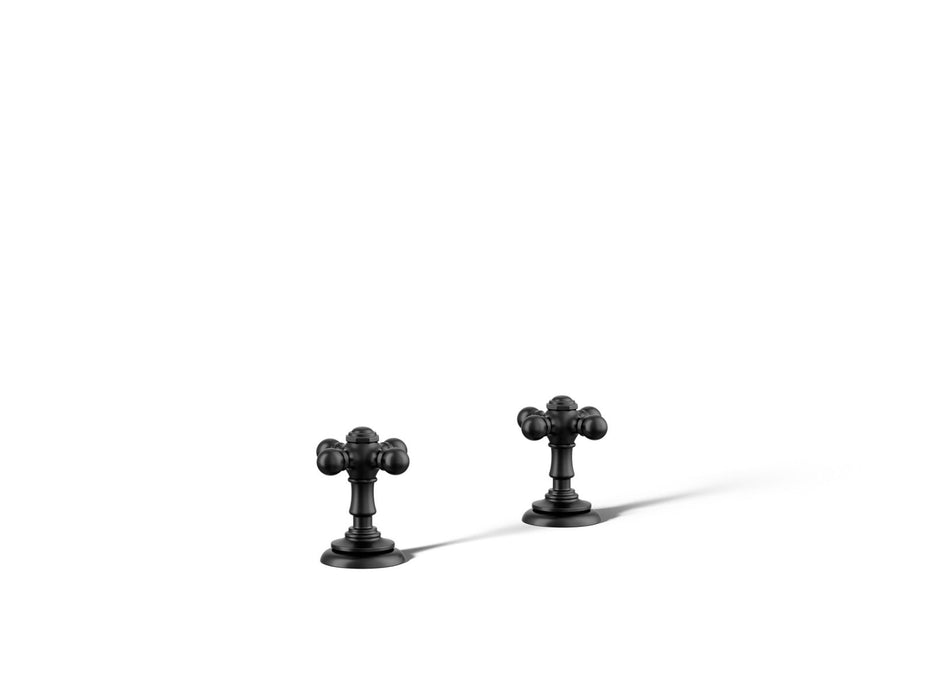 Kohler K-T98071-3 Artifacts Deck-mount bath faucet handle trim with Cross design