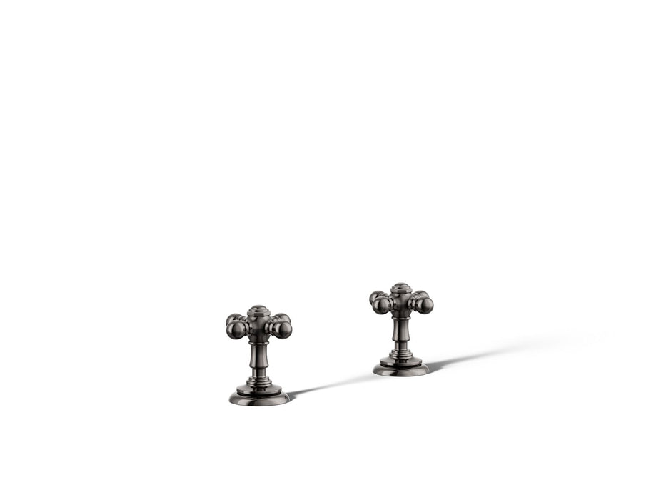 KOHLER K-T98071-3 Artifacts Deck-mount bath faucet handle trim with Cross design