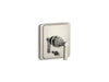 Kohler K-T98757-4A Pinstripe Rite-Temp valve trim with push-button diverter and lever handle