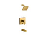 KOHLER K-T99763-4 Honesty Rite-Temp bath and shower trim kit with push-button diverter, 2.5 gpm, vibrant brushed moderne...
