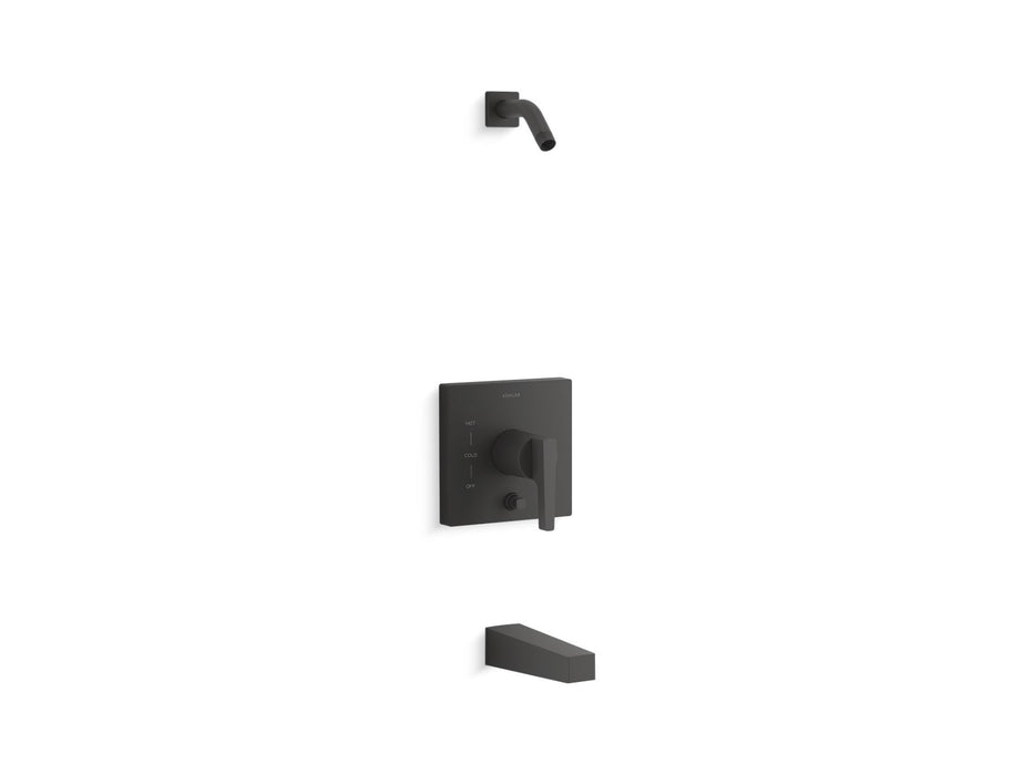 Kohler K-T99763-4L Honesty Rite-Temp bath and shower trim kit with push-button diverter, without showerhead