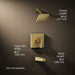 3/4 view of product with dimensions