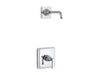 Kohler K-TLS13134-4A Pinstripe Rite-Temp shower trim kit with lever handle, without showerhead