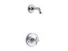 Kohler K-TLS14422-3 Purist Rite-Temp shower trim kit with cross handle, without showerhead