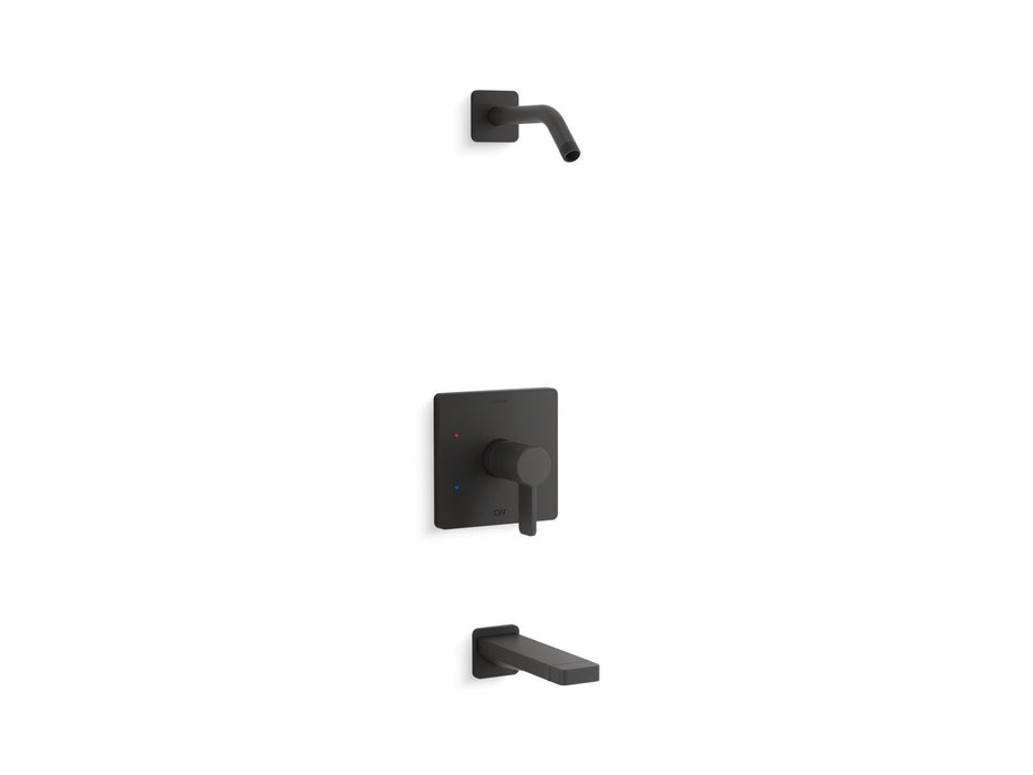 Kohler K-TLS23502-4 Parallel Rite-Temp bath and shower trim kit, without showerhead