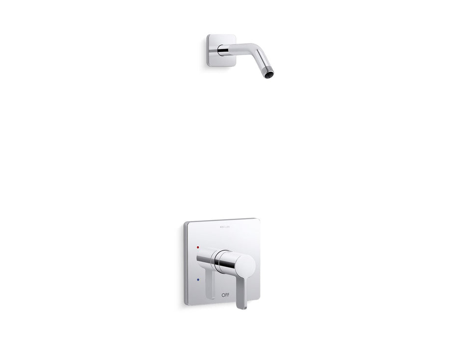 Kohler K-TLS23503-4 Parallel Rite-Temp shower trim kit, without showerhead