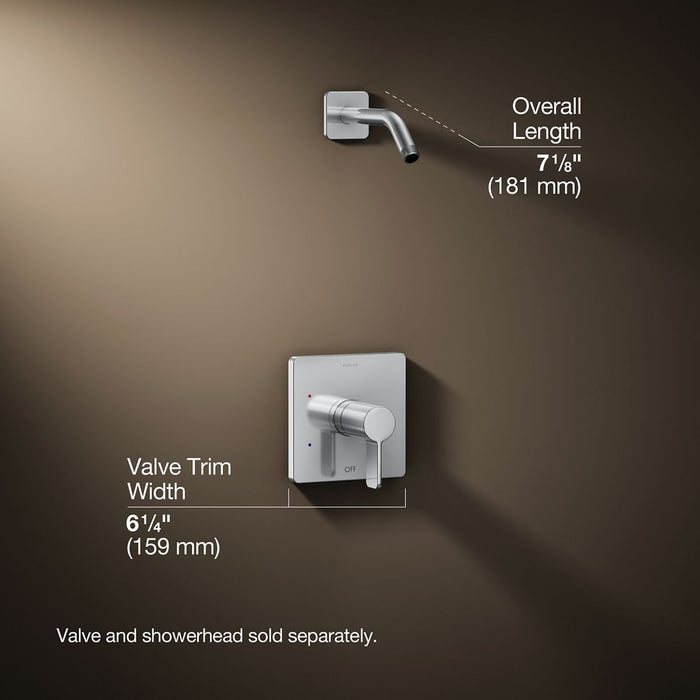 3/4 view of product with dimensions