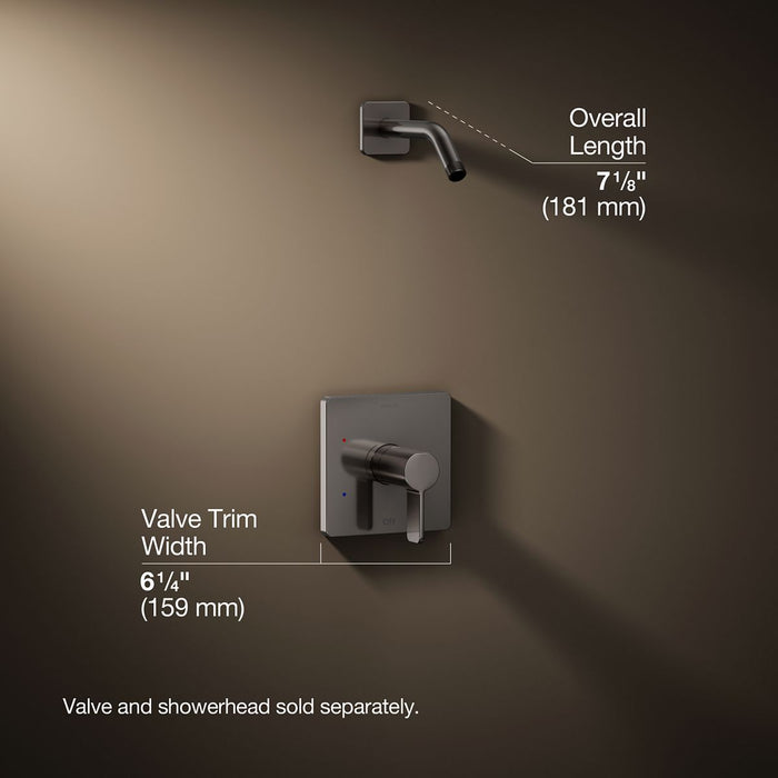 3/4 view of product with dimensions