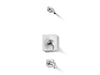 Kohler K-TLS28127-4 Venza Rite-Temp bath and shower trim kit, without showerhead