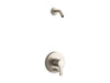 Kohler K-TLS35326-4 Elate Rite-Temp shower trim kit with push-button diverter, without showerhead