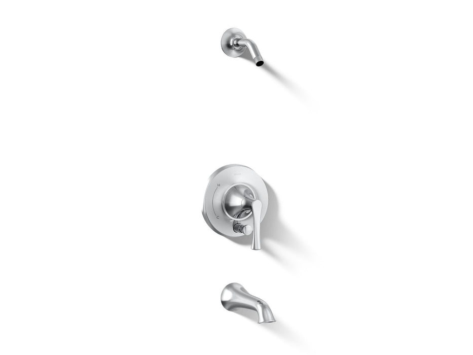 KOHLER K-TLS35944-4 Buckley Rite-Temp bath and shower trim kit with push-button diverter, without showerhead