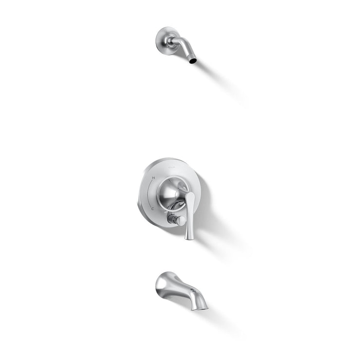 KOHLER K-TLS35944-4 Buckley Rite-Temp bath and shower trim kit with push-button diverter, without showerhead