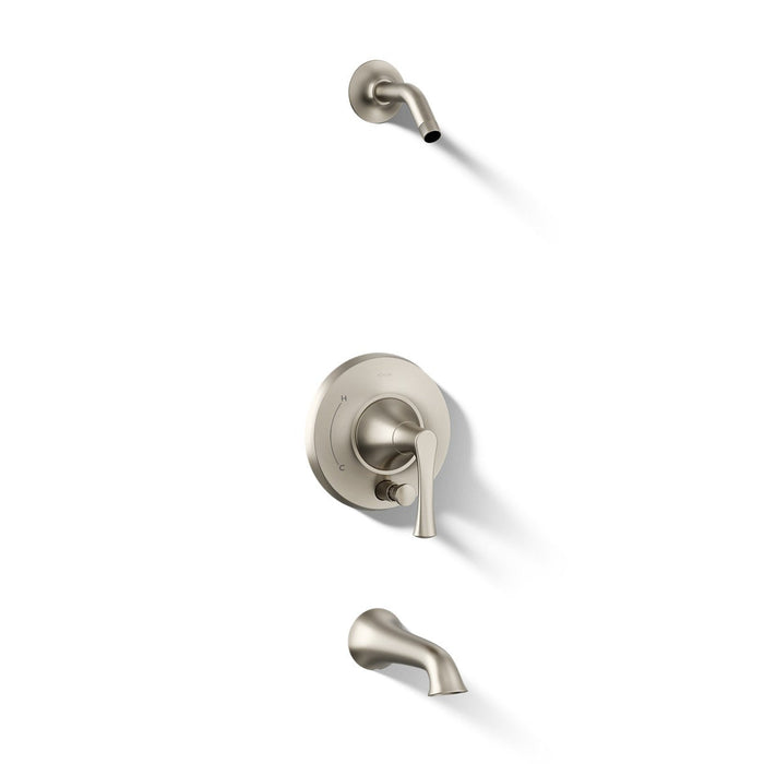 KOHLER K-TLS35944-4 Buckley Rite-Temp bath and shower trim kit with push-button diverter, without showerhead