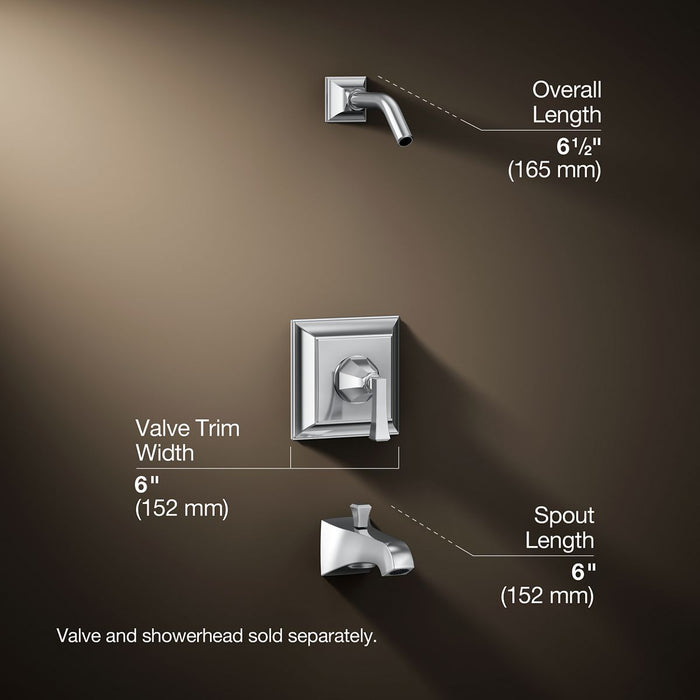 3/4 view of product with dimensions
